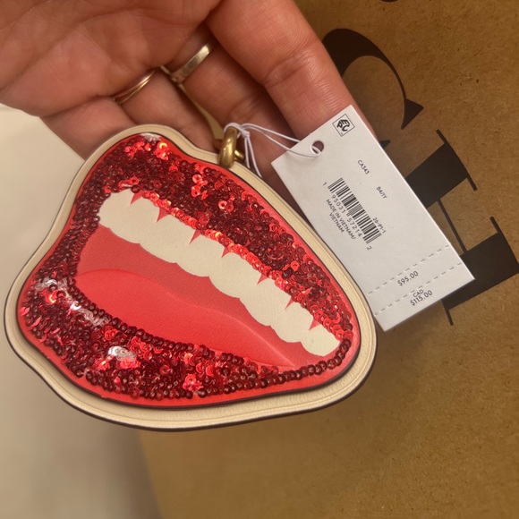 COACH X WESSELMANN LIPS CHARM,nwt - Picture 1 of 4